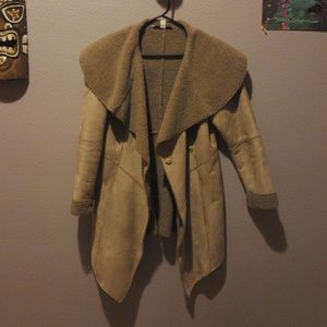 Faux fur unique jacket